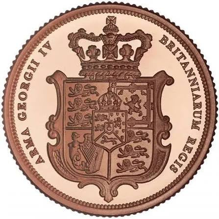 2025 Charles 3rd Royal Arms 22ct Gold Proof Full Sovereign Coin Box and COA