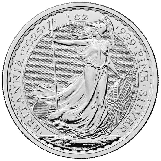 1oz Silver 2025 Silver Britannia 1 oz Bullion Coin