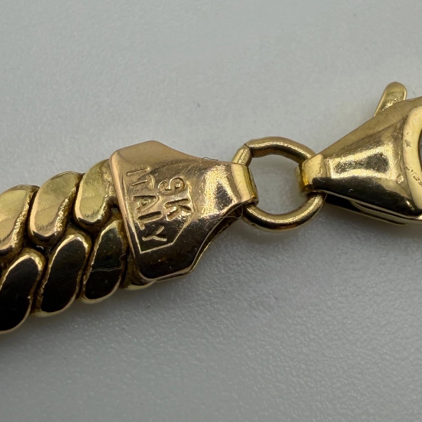 9ct Gold Cuban Link Chain, 18.5in L, 5.5mm W, 14.8g Hallmarked