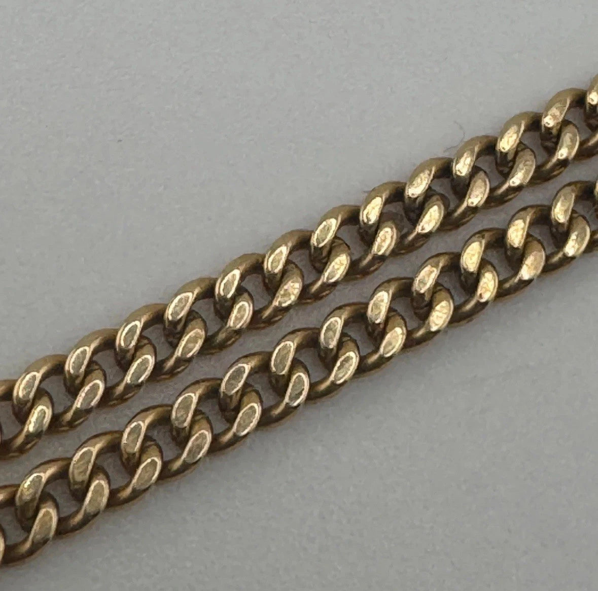 14ct Ladies Curb Chain, 2.2mm W, 17in L, 5.85g Stamped 585