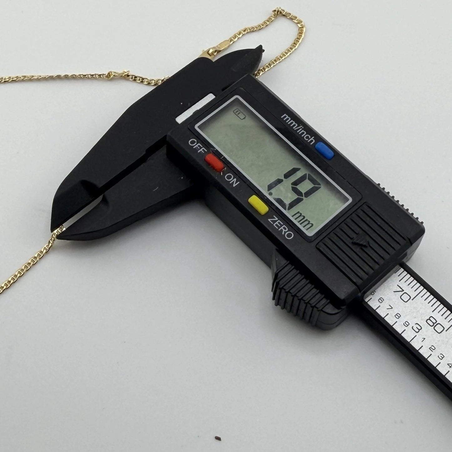 14ct Gold Dolphin Necklace on Fancy Link Chain, 17in L, 9.8g