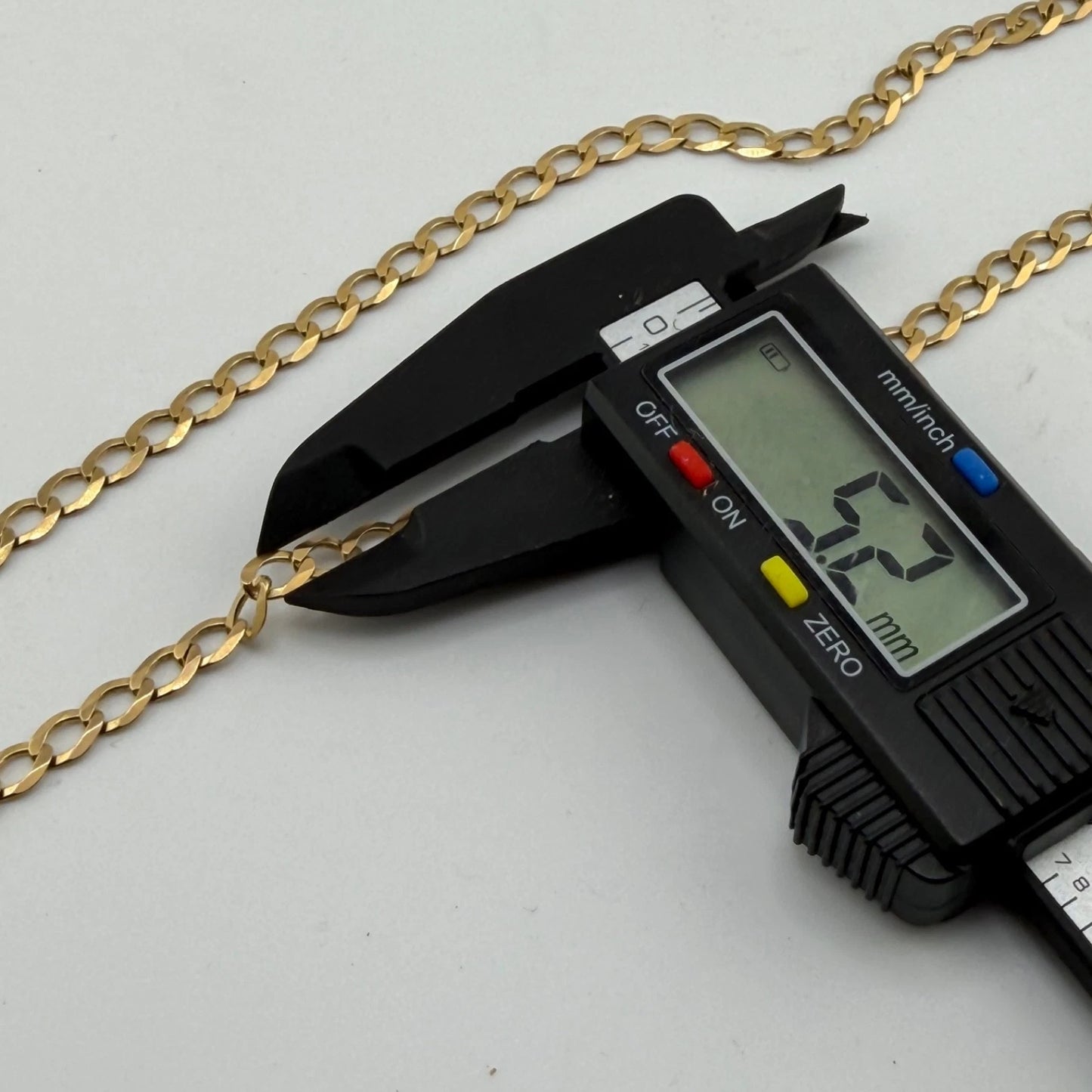 9ct Gold Curb Chain, 5.2mm W, 20in L, Hallmarked 13.3g