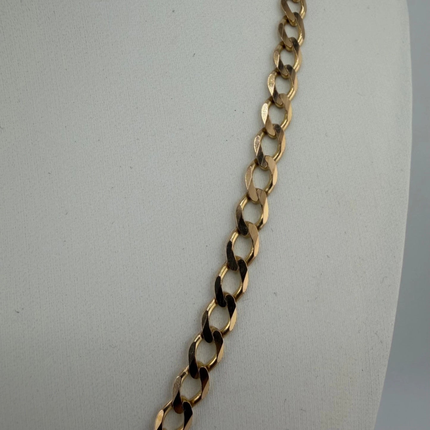 9ct Gold Curb Chain, 4.7mm W, 20in L, Hallmarked 11.2g