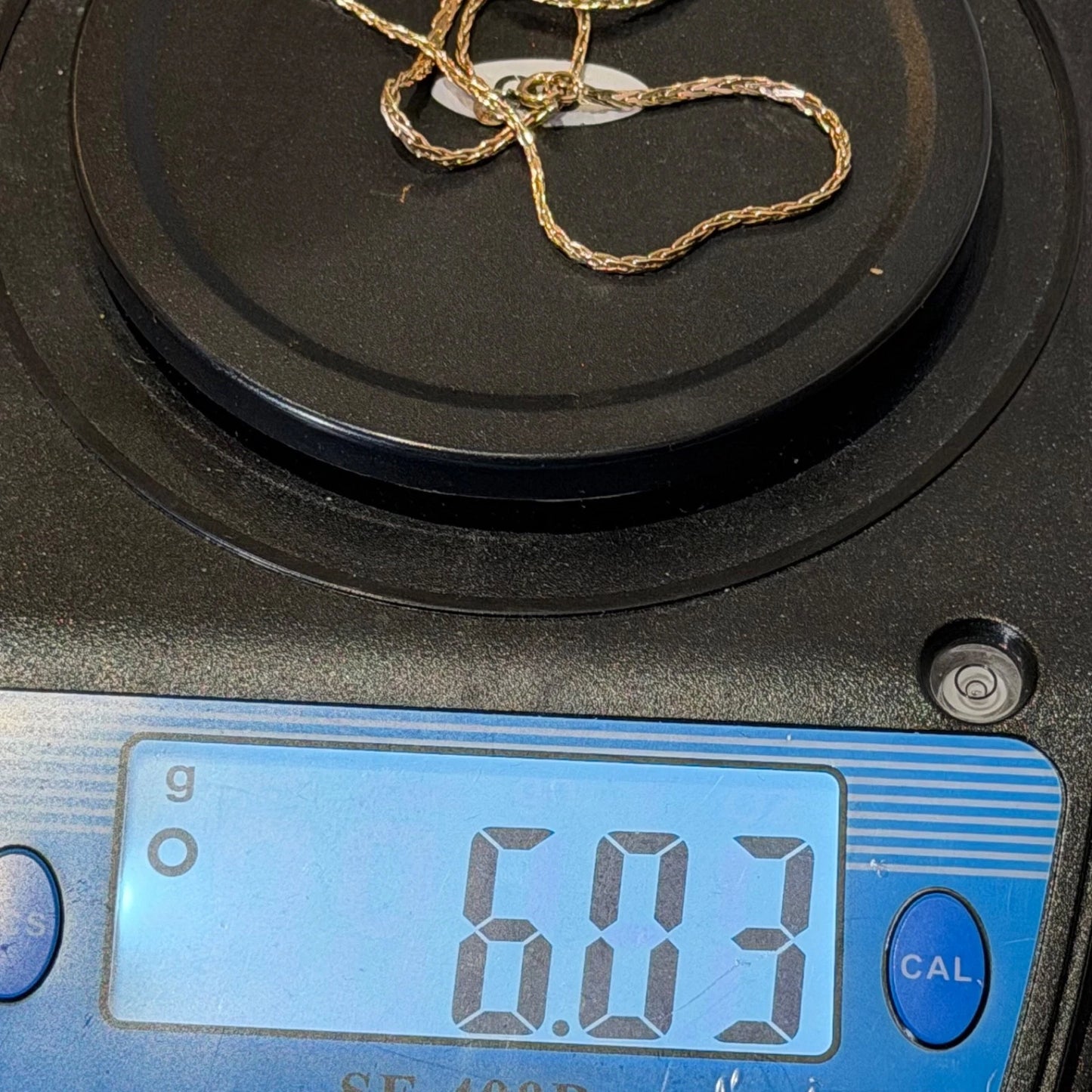 9ct Gold Wheat Link Chain, 2.2mm W, 15in L, Hallmarked 6g Not Scrap