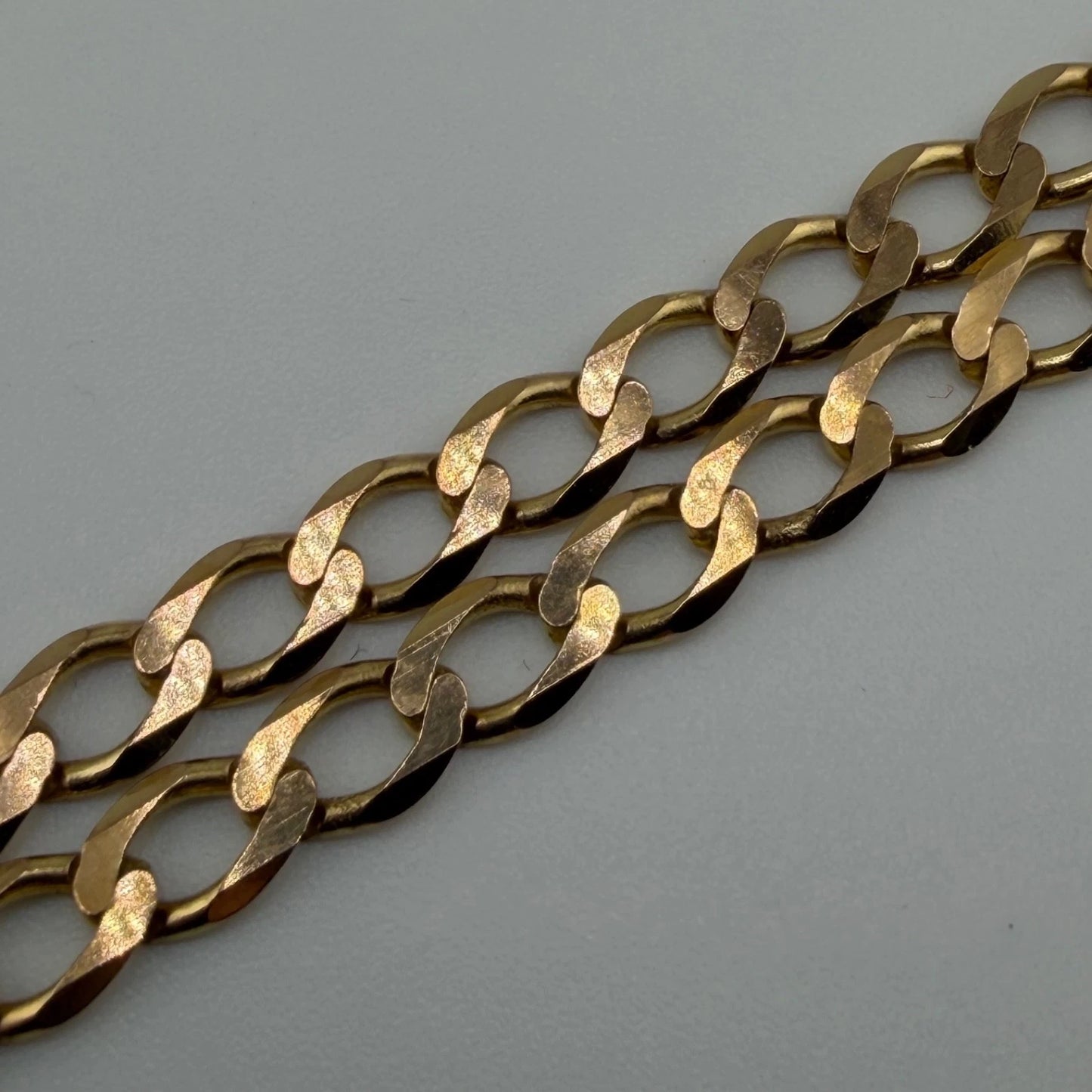 9ct Gold Curb Chain, 4.7mm W, 20in L, Hallmarked 11.2g