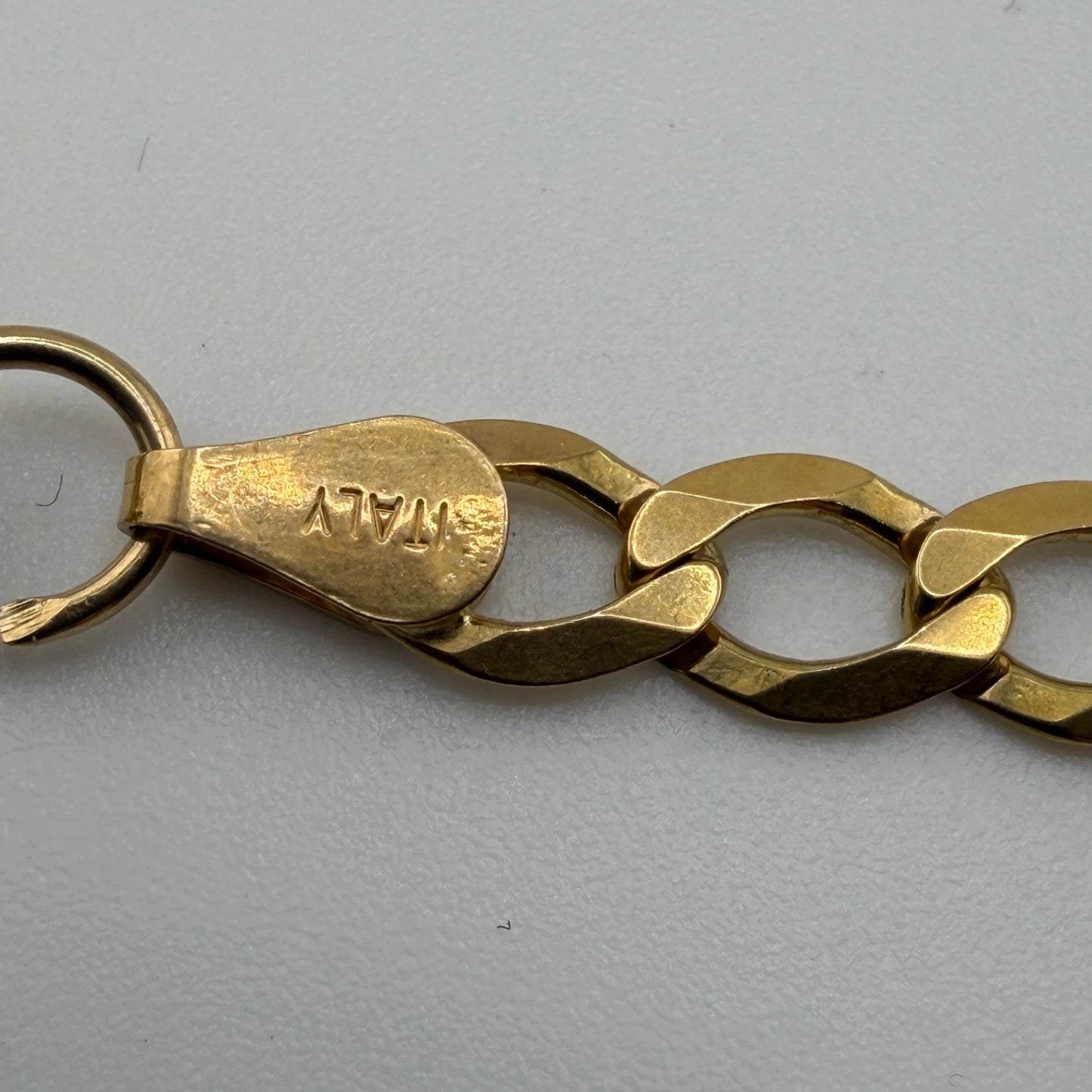 9ct Gold Curb Chain, 5.2mm W, 20in L, Hallmarked 13.3g