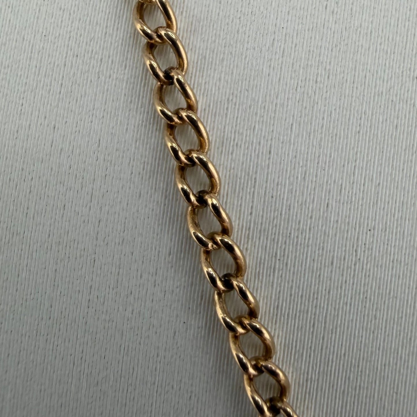 9ct Gold Curb Chain, 2.2mm W, 18in L, Stamped 9ct 5.2g