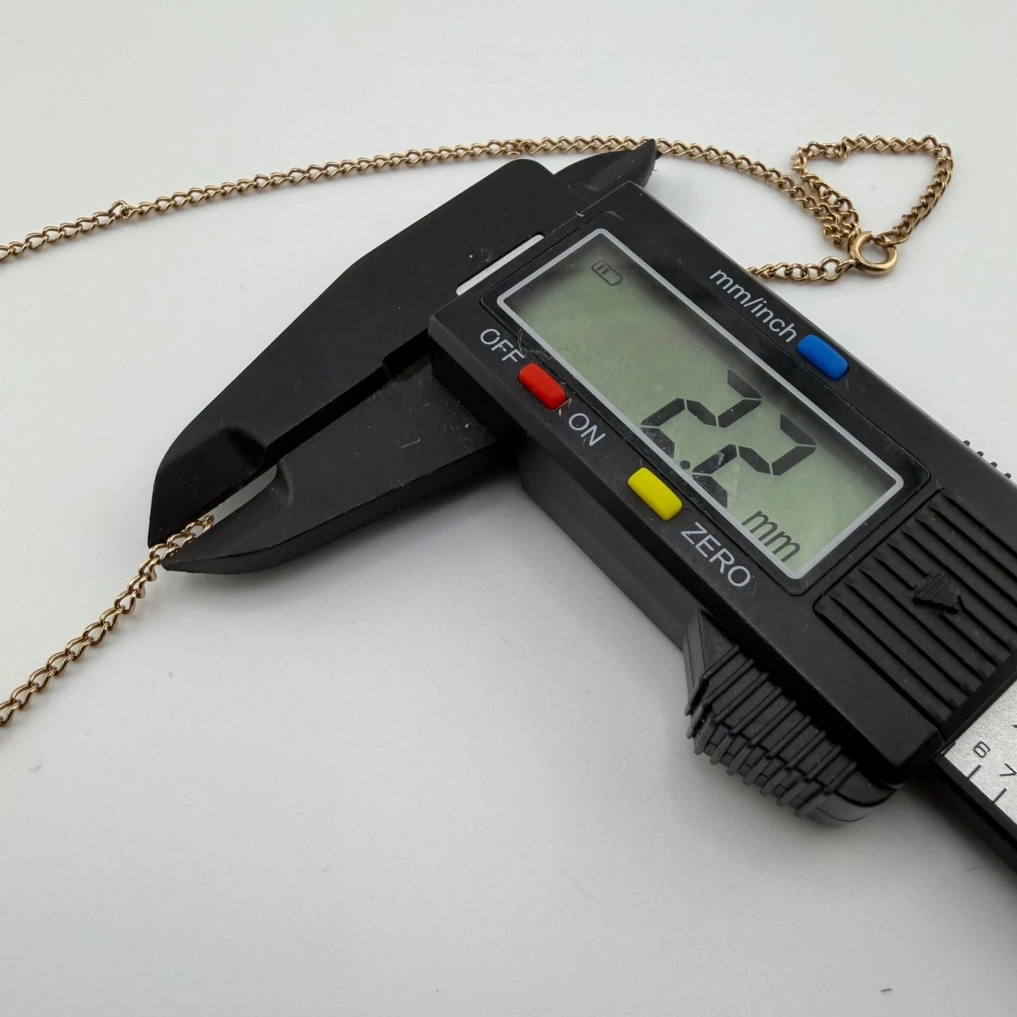 9ct Gold Curb Chain, 2.2mm W, 18in L, Stamped 9ct 5.2g