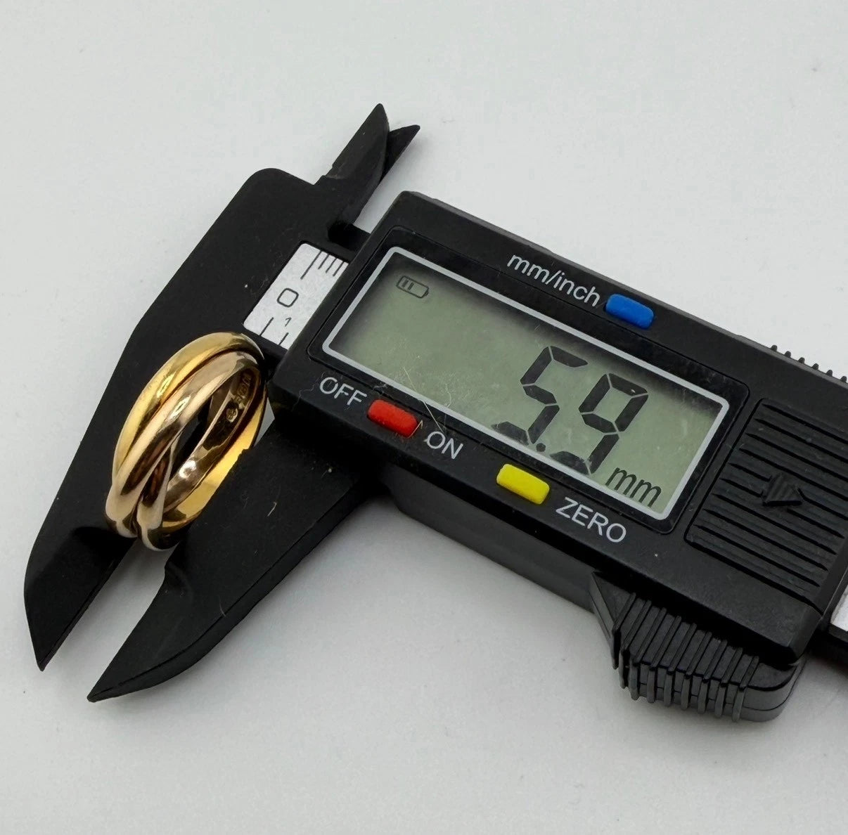 18ct Gold Diamond Trinity Ring, Size Q1/2 Hallmarked, 7.9g