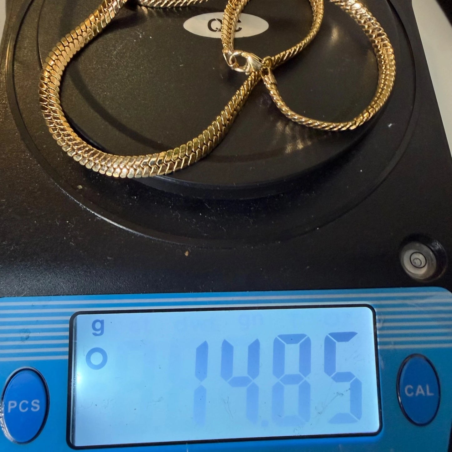 9ct Gold Cuban Link Chain, 18.5in L, 5.5mm W, 14.8g Hallmarked