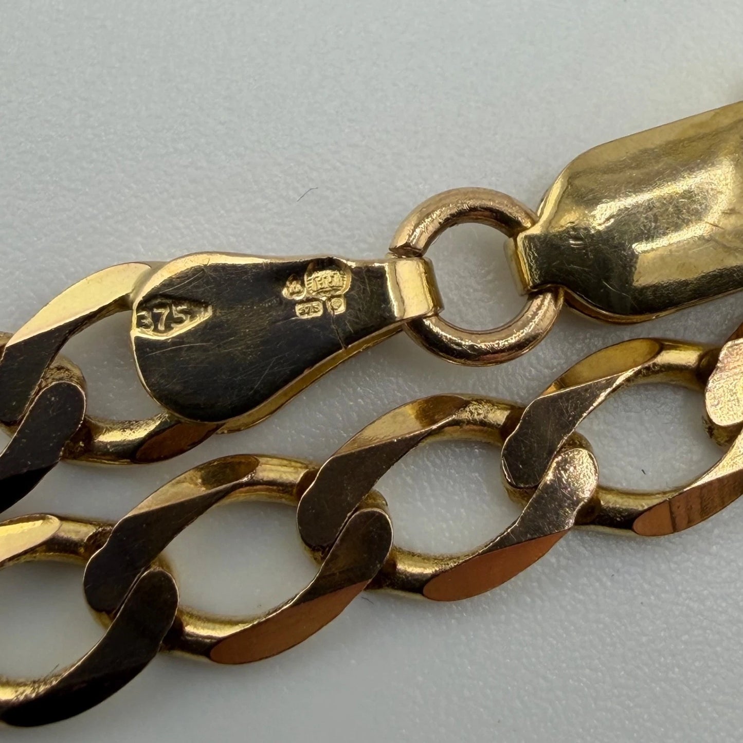 9ct Gold Curb Chain, 4.7mm W, 20in L, Hallmarked 11.2g