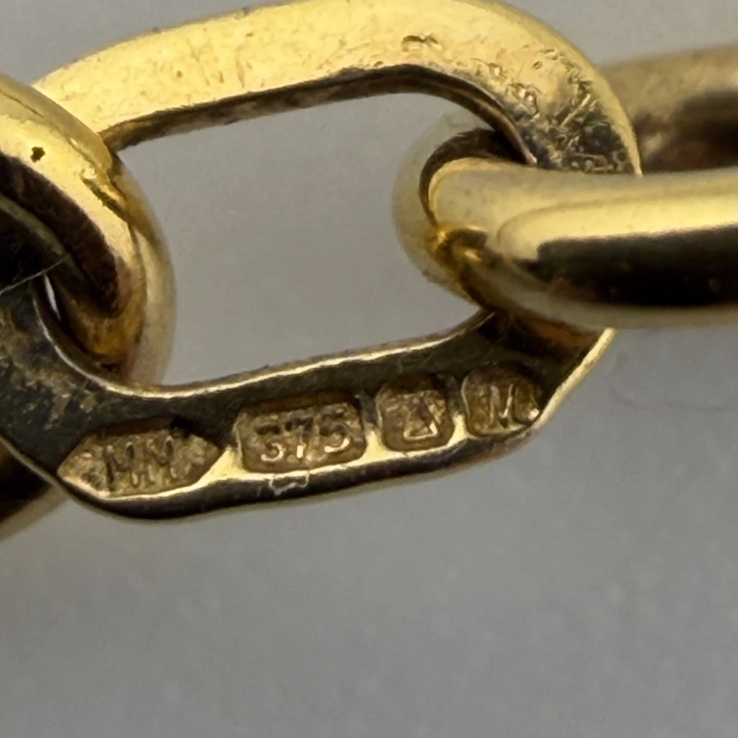 9ct Curb Chain, 5mm Wide, 16.5in Long, Hallmarked 375, 27.1g