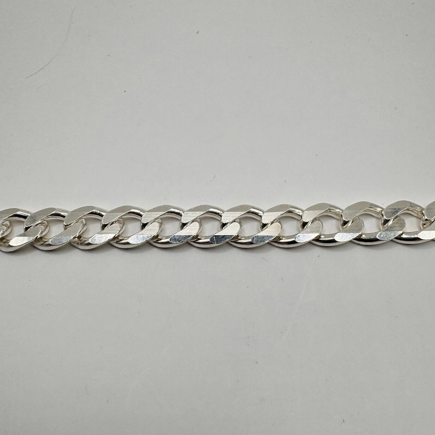Men's Solid Silver Curb Bracelet, 6mm Thick, 8in Length, 18g Hallmarked 925
