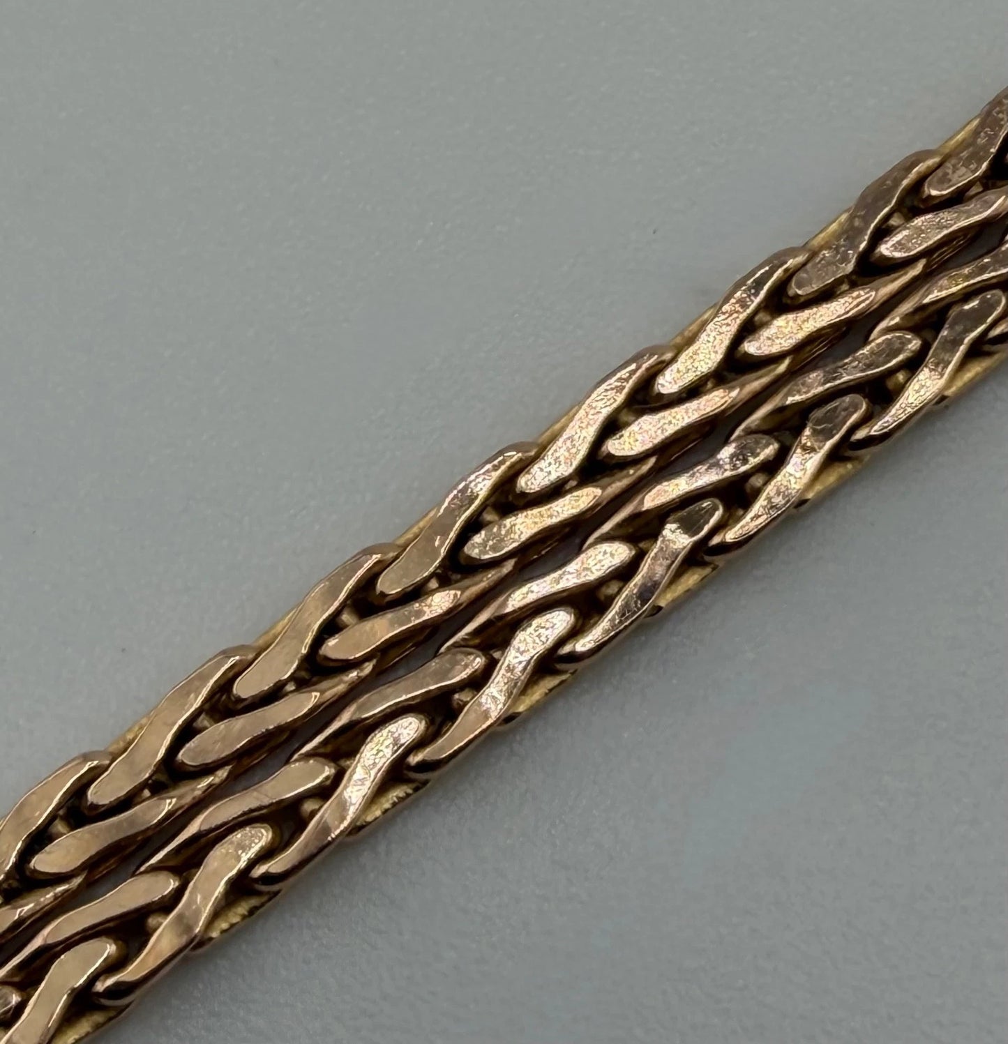 9ct Gold Wheat Link Chain, 2.2mm W, 15in L, Hallmarked 6g Not Scrap