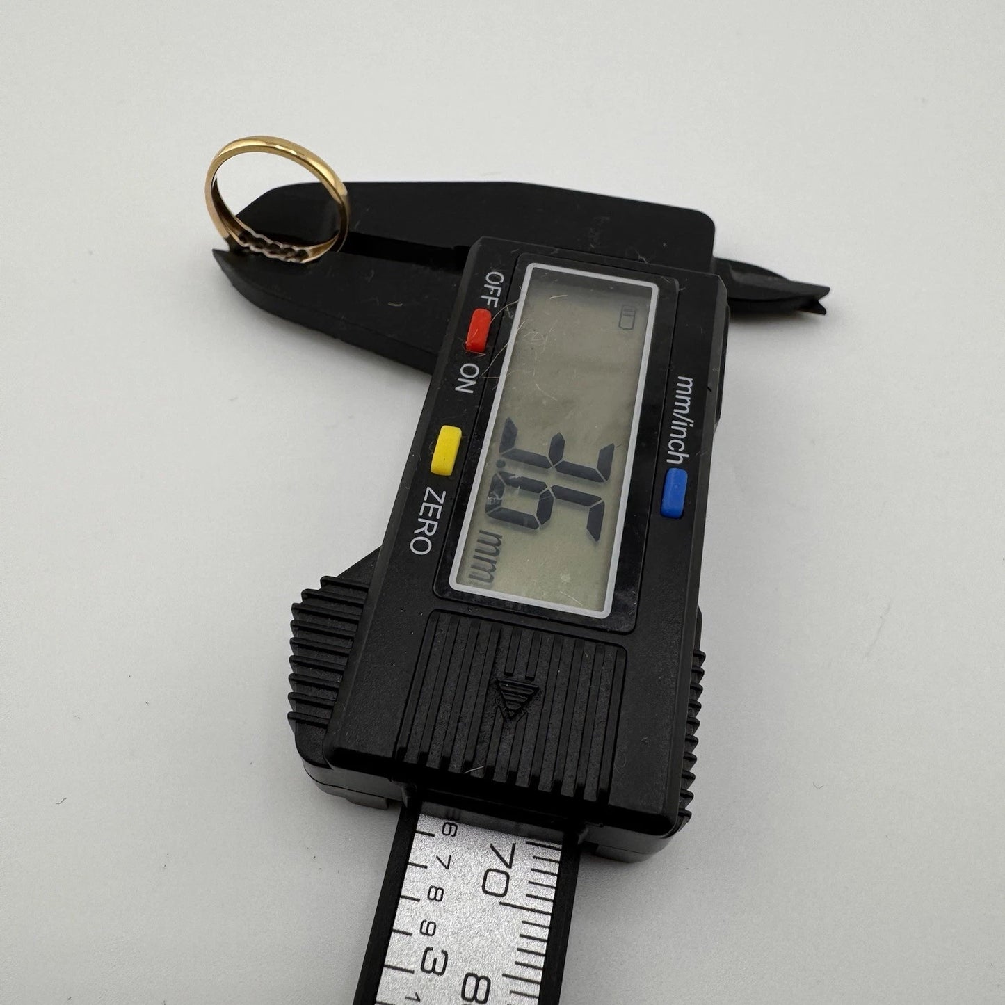 18ct Gold 5-Stone Natural Diamond Ring, Size I1/2 Hallmarked 2.1g