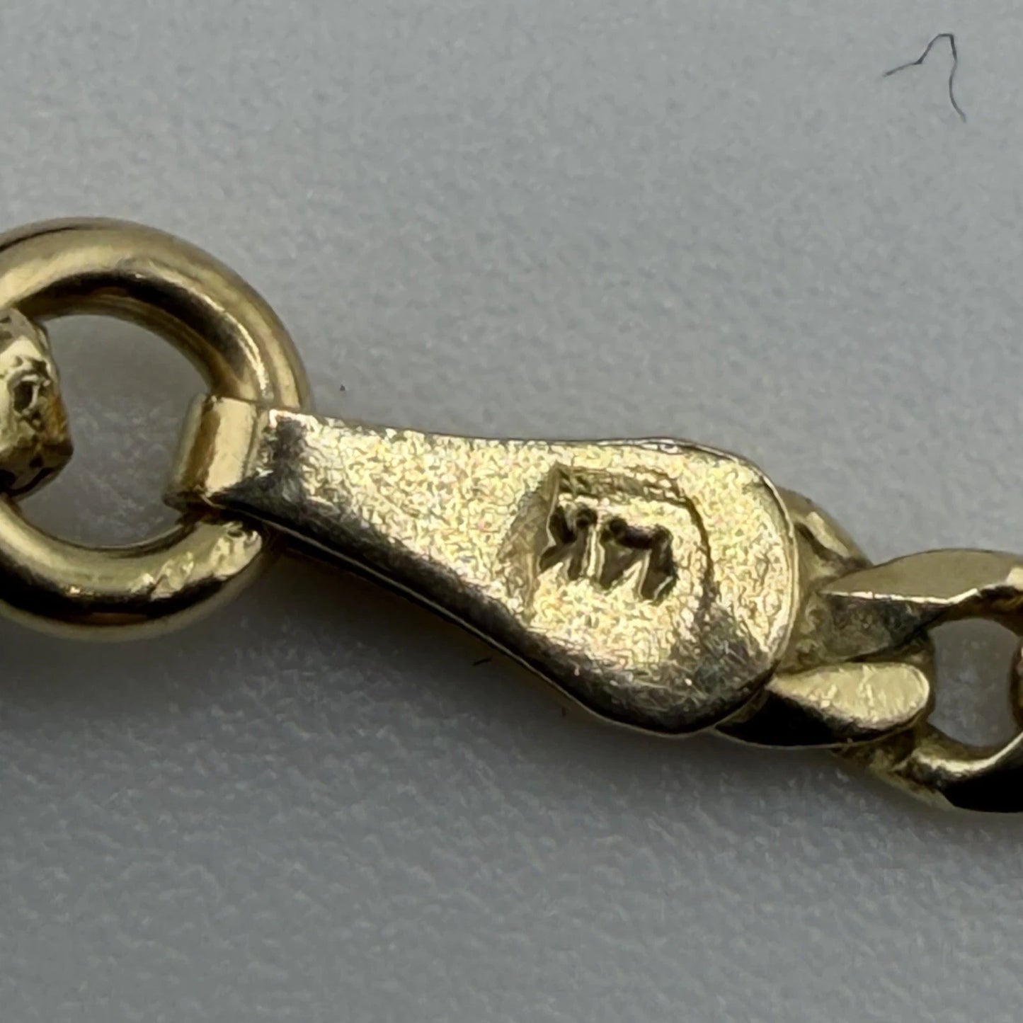 14ct Gold Diamond and Ruby Pendant, on 16in 14k Figaro Chain, Stamped 585 9g